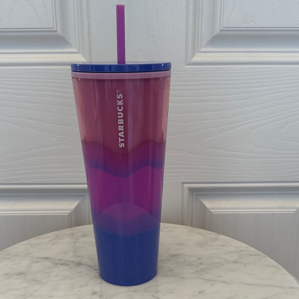 Starbucks Pink and Purple and Blue Tumbler
